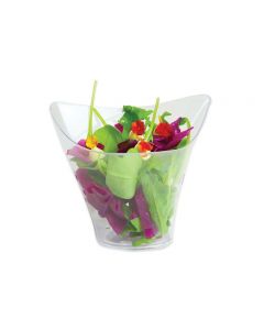 12 COPPETTE TRIANGOLARI FINGER FOOD IN PLASTICA TRASPARENTI 74016