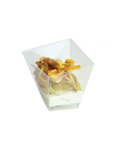 12 COPPETTE QUADRATE SPECIAL FINGER FOOD IN PLASTICA TRASPARENTI 74037