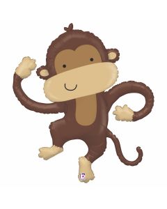 PALLONCINO MYLAR SUPERSHAPE MONKEY BUDDY