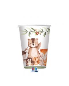 BICCHIERI WOOD ANIMALS 250cc PZ.6 76551