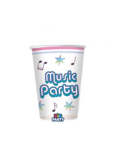 BICCHIERI 250cc MUSIC PARTY PZ.6 76563