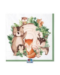 TOVAGLIOLI 33x33CM WOOD ANIMALS PZ.16 76552