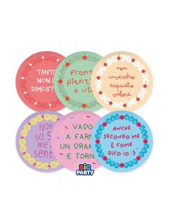 PIATTI MIX CAKE PARTY 8CM PZ.6 76622