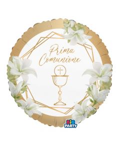 PALLONCINO MYLAR 18" COMUNIONE GEOMETRIC 76858