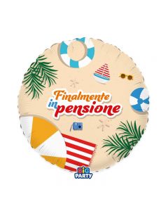 PALLONCINO MYLAR 18" PENSIONE 76802