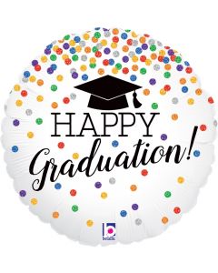 PALLONCINO MYLAR HAPPY GRADUATION
