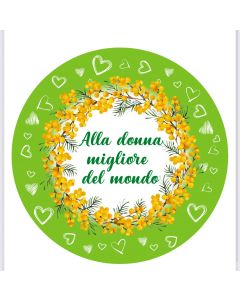 MINI SHAPE 9" FESTA DELLA DONNA VERDE PZ.5