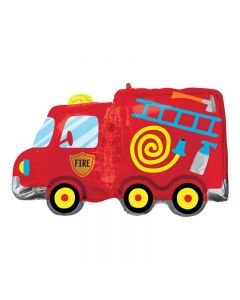 PALLONCINO MYLAR SUPERSHAPE CAMION DEI POMPIERI