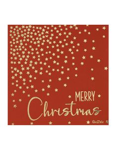 TOVAGLIOLI MERRY CHRISTAMAS ROSSO 
