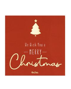 TOVAGLIOLI ROSSO MERRY CHRISTMAS 33X33cm