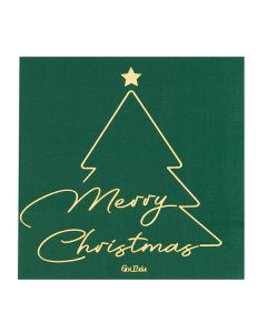 TOVAGLIOLI MERRY CHRISTMAS VERDE 33X33cm