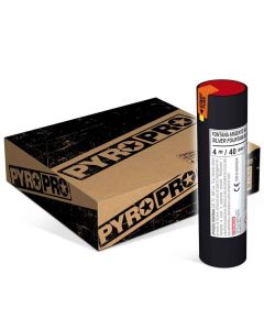 4 FONTANE PIROTECNICHE DA ESTERNO ARGENTO NUCLEO BLU 4MT 40 SEC PYROGIOCHI