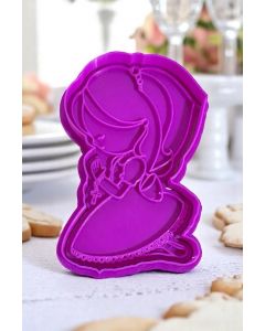 TAGLIA PASTA DF PRIMA COMUNIONE BIMBA SEDUTA