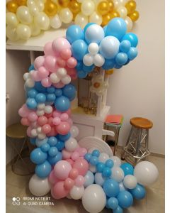 STRUTTURA IN FERRO SEMI CERCHIO BIANCO