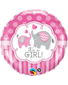 PALLONCINO MYLAR TONDO IT'S A GIRL