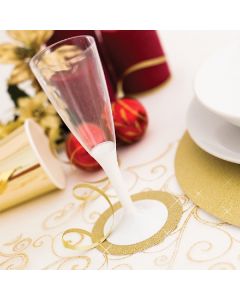 SOTTOBICCHIERI GLITTER ORO PZ. 6