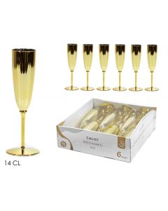 SET 6 CALICI ORO 14CL RIUTILIZZABILE