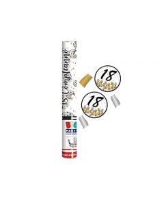 CANNON SPARACORIANDOLI BUON COMPLEANNO 18 ANNI PRESTIGE PZ.1