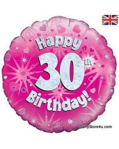 MYLAR 30 ROSA 18inch.