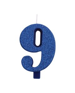 CANDELINA NUMERICA GLITTER N.9