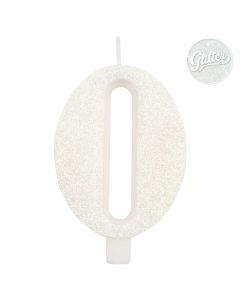 CANDELINA NUMERICA GLITTER N.0