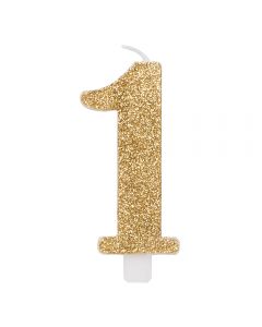 CANDELINA NUMERICA GLITTER N.1