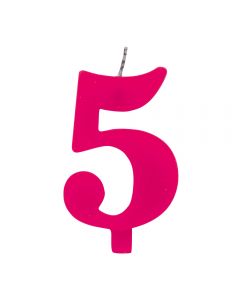 CANDELINA NUMERICA COLORATA N.5