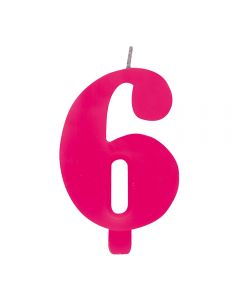 CANDELINA NUMERICA COLORATA N.6