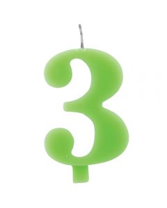 CANDELINA NUMERICA COLORATA N.3