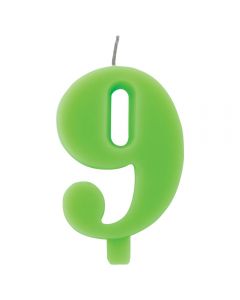 CANDELINA NUMERICA COLORATA N.9