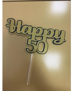 CAKE TOPPER 3D HAPPY 50TH