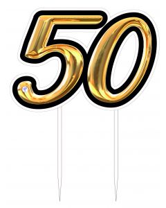 CAKE TOPPER PLEX 50 NERO ORO DF