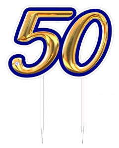 CAKE TOPPER PLEX 50 BLU ORO DF