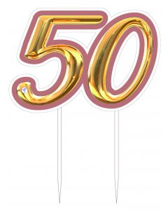 CAKE TOPPER PLEX 50 ROSA ORO DF