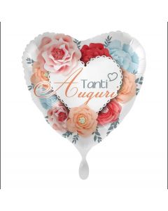 PALLONCINO DF MYLAR CUORE TANTI AUGURI