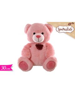 PELUCHE ORSO ROSA 30CM LV