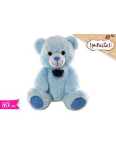 PELUCHE ORSO AZZURRO 80CM LV