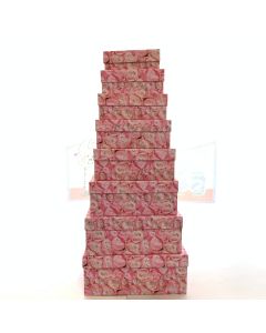 SET SCATOLE RETTANGOLARI FLOWERS