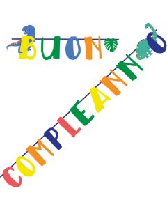 FESTONE BUON COMPLEANNO DINO ROAR