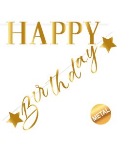 FESTONE HAPPY BIRTHDAY ORO SCRITTE SEPARATE