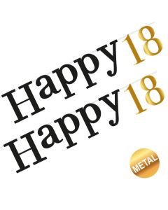 FESTONE HAPPY 18 ORO/NERO