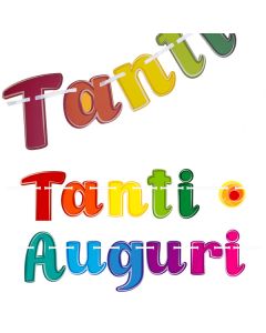 FESTONE TANTI AUGURI COLORS