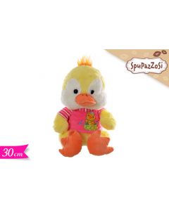 PELUCHE PAPERO CON MAGLIA FUXIA