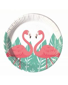 PIATTO P. FLAMINGO PARTY PZ.8