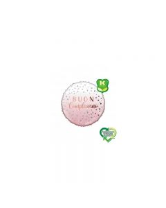 FOIL 18" COMPLEANNO ROSA E ARGENTO 