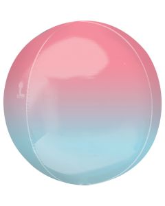PALLONCINO MYLAR ORBZ SFUMATO ROSSO/BLU
