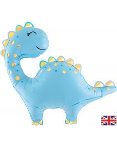 PALLONCINO MYLAR SUPERSHAPE 33" DINO BLUE