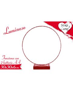 DECORAZIONE LUMINOSA DA TAVOLO PICCOLA 30CM LV