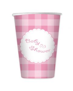 BICCHIERE BABY SHOWER GIRL PZ.10