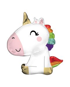 PALLONCINO MYLAR SUPERSHAPE UNICORNO